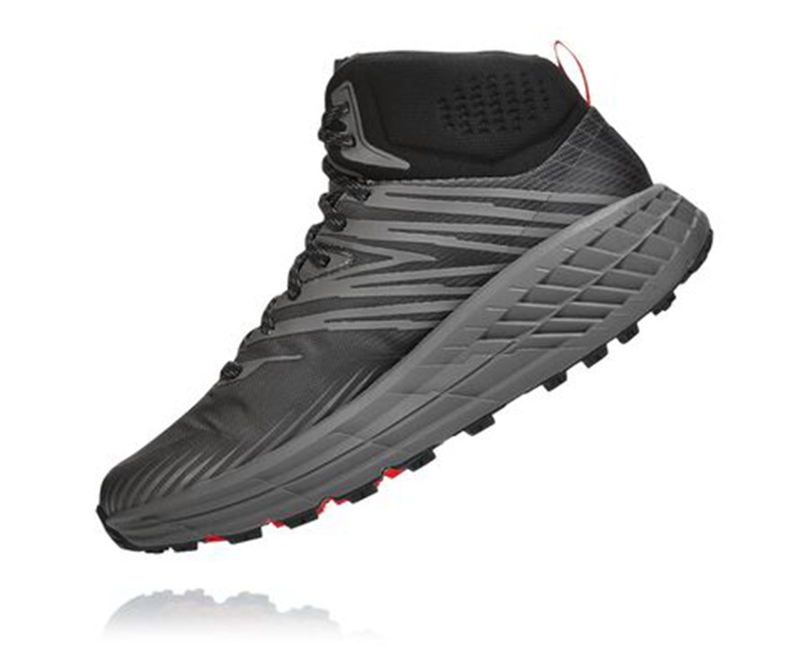 Hoka One One Trainers Mens Black - Speedgoat Mid GORE-TEX 2 - 28416HTKW